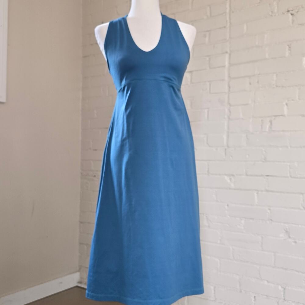Patagonia Blue Strappy Back┃Midi Dress Granola Girl Coastal Gorpcore Athleisure